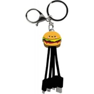 Yello koko câble de charge andy usb a/micro usb/usb c/ lightning 15 cm burger YKCBLANDYBURGERB