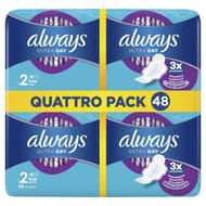 Always ultra jour serviettes long taille 2 aillettes x48
