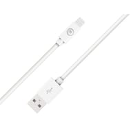 Bigben connected câble usb a /lightning 1.2m blanc 100%plastique recyclé CBLMFI1M2RW