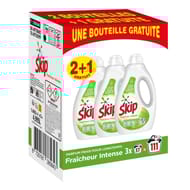 Skip lessive liquide fraicheur intense 3x37 lavages (lot 2+1 gratuit) 4.995L