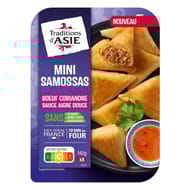Tradition d'Asie mini samossas de boeuf à la coriandre 140g