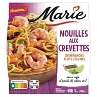 Marie nouilles aux crevettes, champignons noirs et légumes 280g