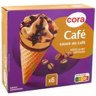 Cora 6 cônes café 720ml - 424g