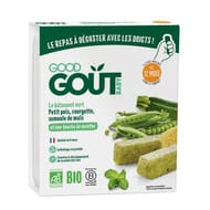 Good gout le batonnet vert petit pois, semoule de maïs et une touche de menthe  des 12 mois - 132g