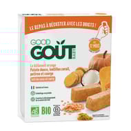 Good gout le batonnet orange lentilles corail, courges lait de coco et curry des 12 mois - 132g