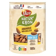 Vico natur'&bon amandes naturelles non salees 180g