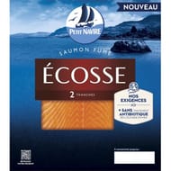 Petit navire saumon fumé Atlantique Ecosse 2 tranches 65g