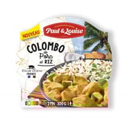 Paul et louise - barquette colombo de porc et son riz