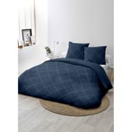 Parure housse de couette 240x220 + 2 taies 63x63 tufte losange