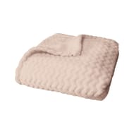 Plaid flanelle jacquard 130x150 peach bluch