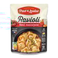 Paul et louise - sachet ravioli boeuf, mascarpone 300g