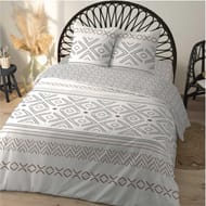 Parure drap plat 240 + drap housse 140 + 2 taies 63x63 mali