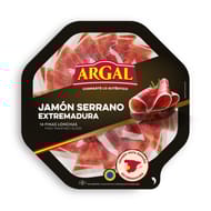 Argal assiette jambon serrano extramadura 14 tranches fines 80gr
