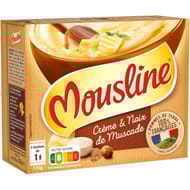Mousline purée creme et noix de muscade format 1 personne 125g