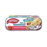 Saupiquet filets de maquereaux tomates et oignons - les essentiels 120g