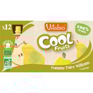 Vitabio cool fruits pomme poire 12x90g