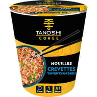 Tanoshi corée cup crevettes yangnyeam 65g
