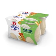 Alsace Lait yaourt gourmand brassé rhubarbe 4x125g