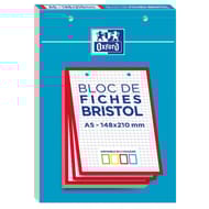 Oxford bloc bristol 2.0 rouge perforé 148x210 30 feuilles q5/5