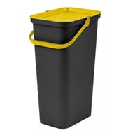 Poubelle 24l moda noir/jaune ambre