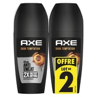 Axe anti transpirant bille dark temptation 2x50 ml