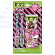Firefly set lol 2 brosses à dents 1 gobelet & dentifrice 75ml