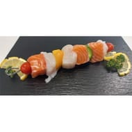 Brochette saumon lotte