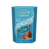 Lindt cornet lindor caramel pointe de sel 200g