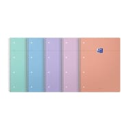 Oxford cahier spirale 4 trous a4 160 pages optik pastel seyes