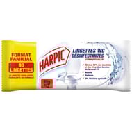Harpic lingettes wc désinfectantes format familial x 80