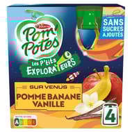 Pom'Potes compotes gourdes les p'tits explorateurs sur venus 4x90g
