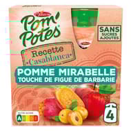 Pom'Potes compotes gourdes recettes du monde casablanca 4x90g