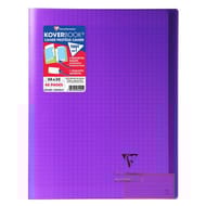 Koverbook piqure avec rabats 24x32 48 pages seyes violet