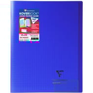 Koverbook piqure avec rabats 24x32 48 pages seyes bleu marine clairefontaine