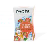 Pagès infusion bio glacée détox saveur orange sanguine x20s 40g