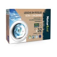 Natur&co lessive en feuilles ultra concentrée zero plastique fraîcheur océan x32