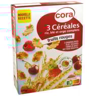 Cora pétales 3 céréales fruits rouges 300g