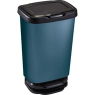 Poubelle à pédale jive bleu mat 40 l