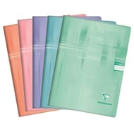 Cahier piqûre 240x320 96 pages seyes pefc 90g mat 5 couleurs pastel b