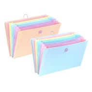 Viquel trieur extensible 8 compartiments a4 polypropylène rainbow pastel