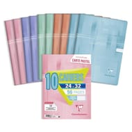 Lot de cahier piqures 24x32 96p clairefontaine
