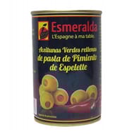 Esmeralda olives vertes farcies au piment d'espelette 120g