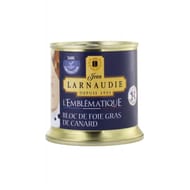 Jean larnaudie bloc de foie gras de canard france "l'emblematique" boite 190g
