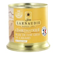 Jean larnaudie bloc de foie gras de canard france "l'emblematique" au sauternes boite