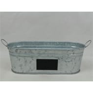 Jardinière en zinc avec ardoise