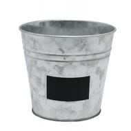 Pot en zinc avec ardoise