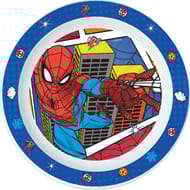 Assiette plate micro ondable spiderman arachnid grid 20cm