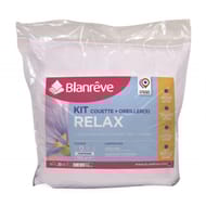 Blanreve kit couette 240x220cm  + 2 oreillers 60x60 blanc