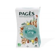 Pages infusion bio grog  eucalyptus gingembre cannelle 20 sachets 30g
