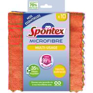 10 lavettes microfibre multi-usage